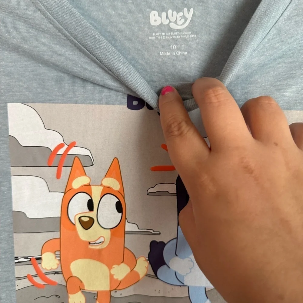 Bluey Boys Short Sleeve and shorts Matching Set - Blue size 10-NWT